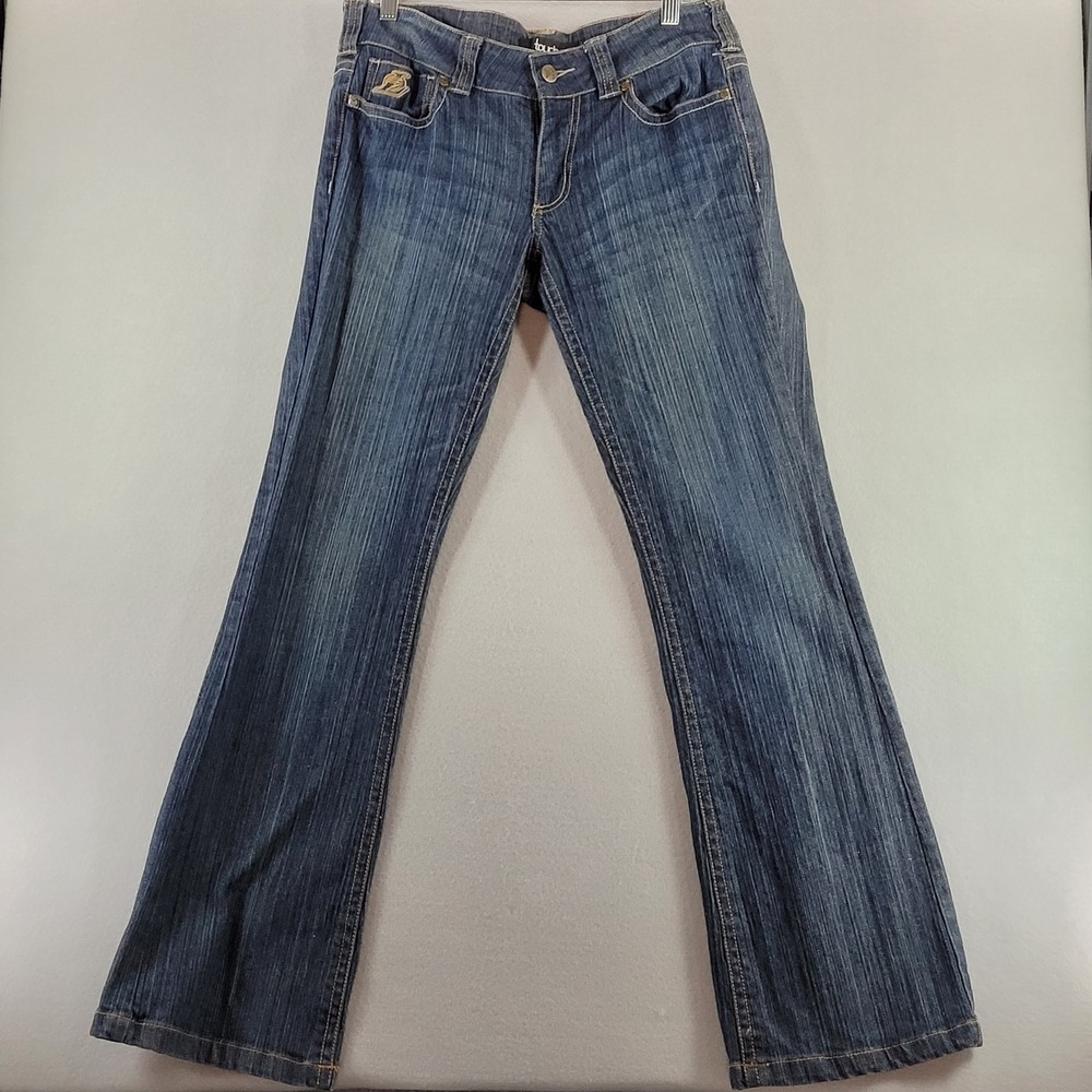 Touch by Alyssa Milano Los Angeles Lakers Dark Wash Bootcut Denim Jeans NBA 30